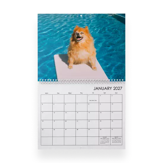 20x28cm wall calendar
