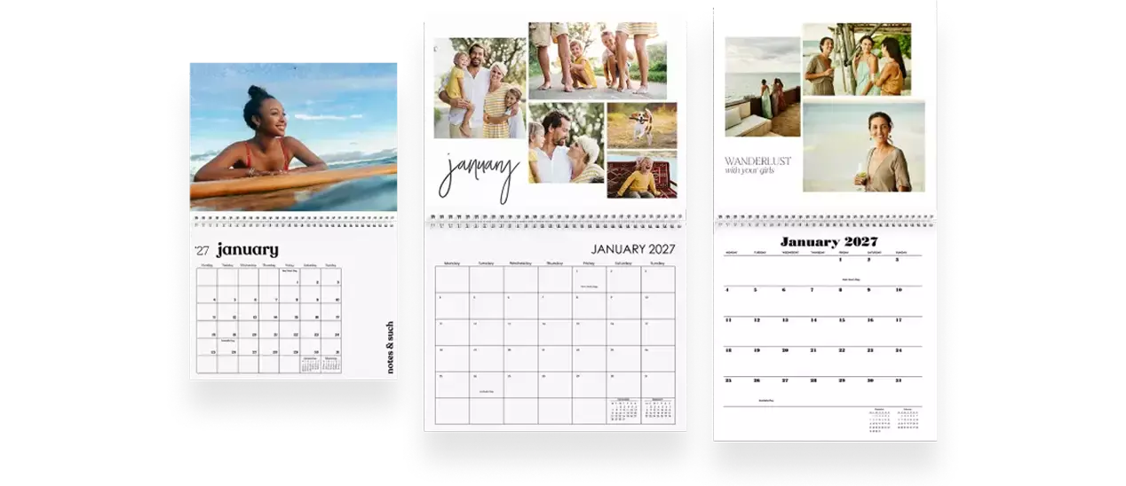 Premium wall calendars