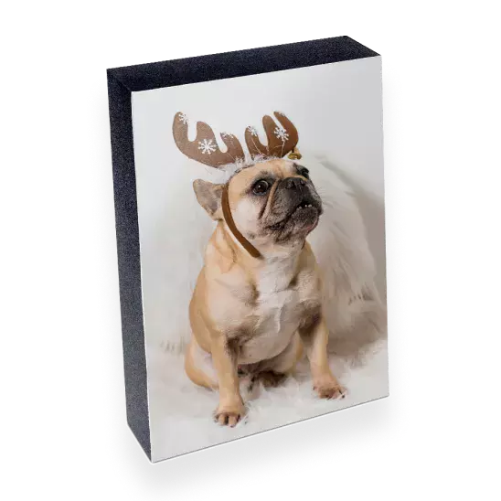 Wood photo block