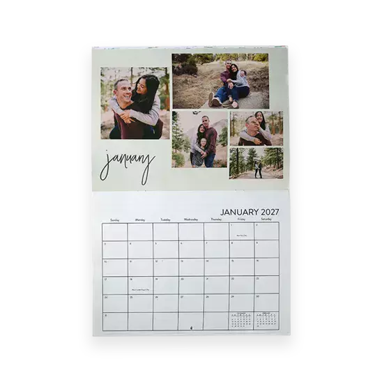 Premium stationery wall calendar